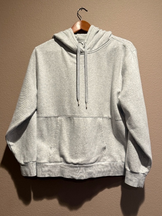 Athleta Tops - Athleta, Gray Hoodie Pull Over Sweatshirt, Size L